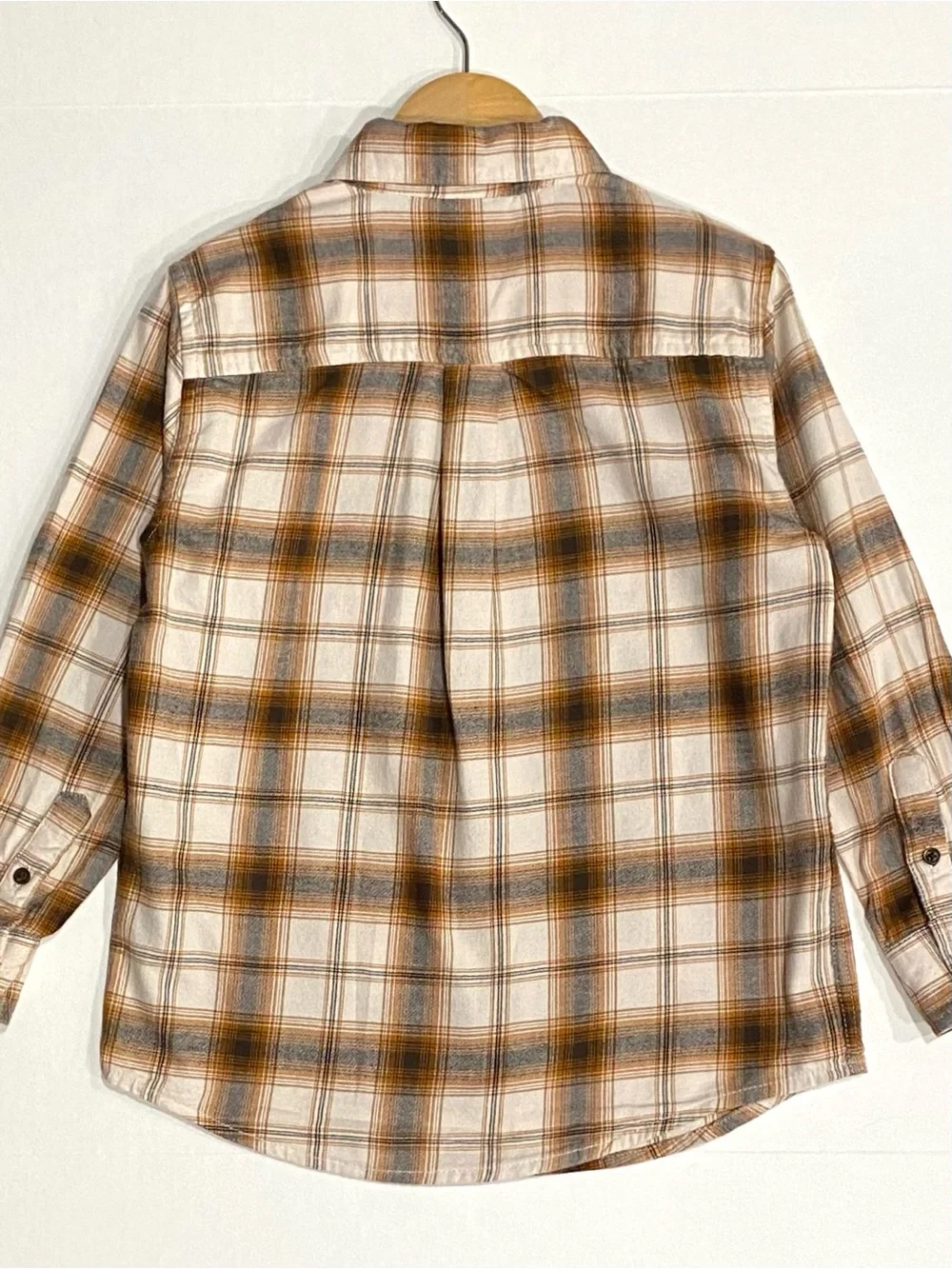 Gymboree Boys ‘Autumn Adventures’ Plaid Button Down Flannel Shirt Size 7
